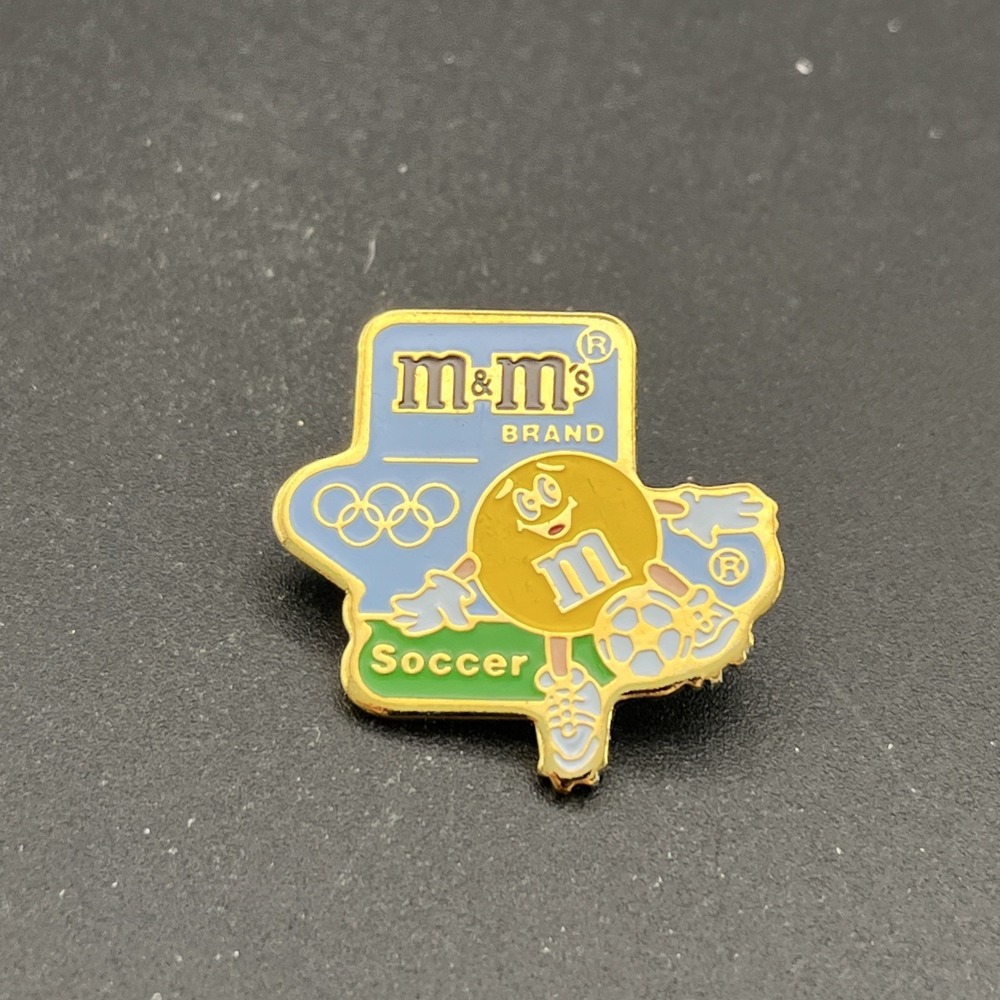 1992 Barcelona Olympics M&M's Candy Soccer Lapel Hat Pin